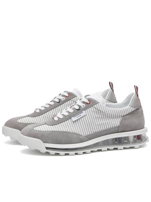 Tech Runner Panel Low Top Sneakers Grey - THOM BROWNE - BALAAN 3