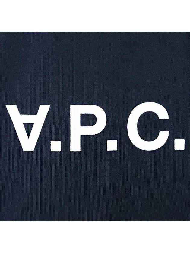 Men's VPC Logo Print Crew Neck Sweatshirt Navy - A.P.C. - BALAAN 5