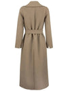 Poldo Wool Single Coat Beige - MAX MARA - BALAAN 3