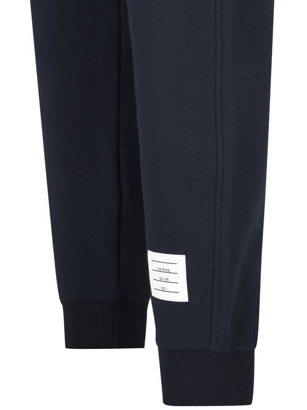 Colour Block Cotton Track Pants Navy - THOM BROWNE - BALAAN 4