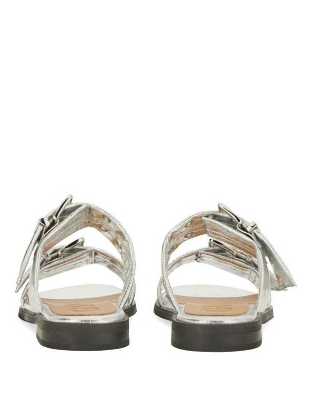 Strap Buckle Slider Sandals S2666 - GANNI - BALAAN 4