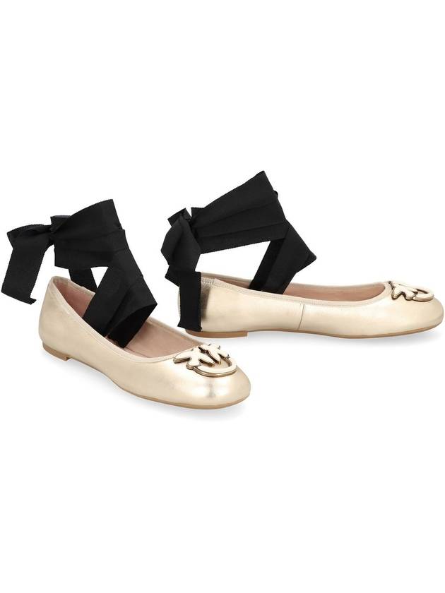 Pinko Gioia Leather Ballet Flats - PINKO - BALAAN 3