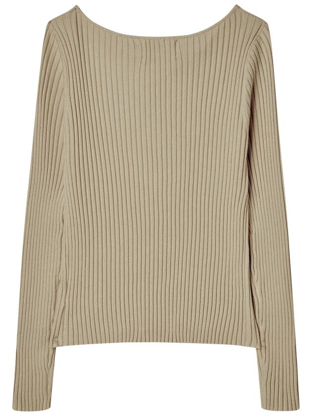 Twist slim ribbed knit Beige - THE GREEN LAB - BALAAN 5