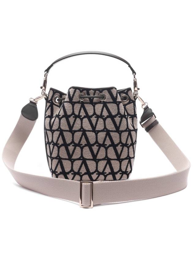 Toile Iconographe Bucket Bag Beige - VALENTINO - BALAAN 5