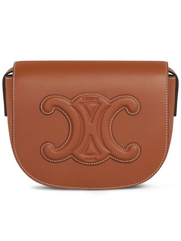 Folco Cuir Triomphe Calfskin Cross Bag Tan - CELINE - BALAAN 2