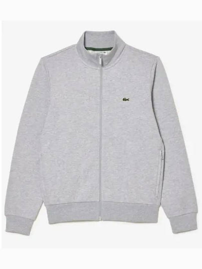 Regular Fit Brushed Fleece Zip-up Jacket Grey - LACOSTE - BALAAN 2