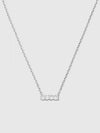 Necklace Script Pendant 925 Sterling Necklace Silver - GUCCI - BALAAN 2