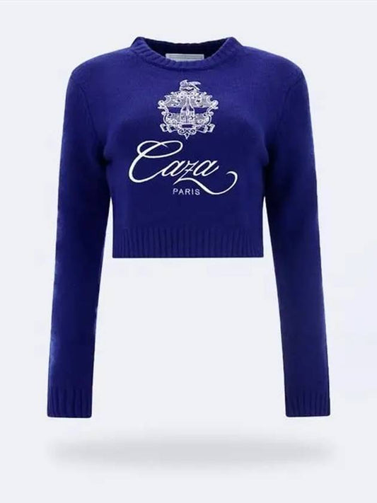 Sweater WF22 KW 235 02 0 NAVY WHITE Blue - CASABLANCA - BALAAN 2