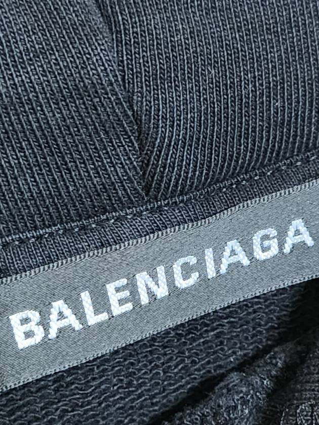 XS Back Logo Overfit Hoodie 556143 TAV37 1000 - BALENCIAGA - BALAAN 7