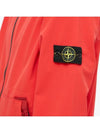 Men's Wappen Patch Softshell Zip Up Hoodie Red - STONE ISLAND - BALAAN 4