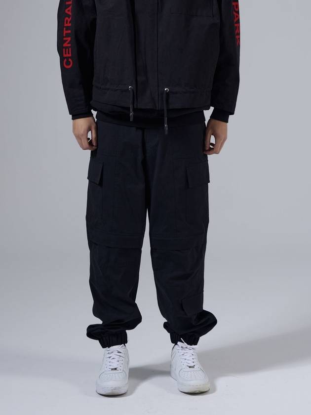 Men's Cargo Jogger Baggy Pants Black - UNNORM IS DEAD - BALAAN 2