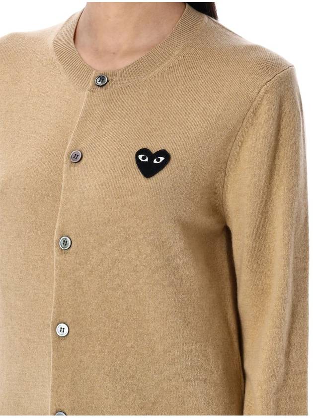 Comme Des Garçons Play Cardigan Black Heart Patch - COMME DES GARCONS PLAY - BALAAN 3