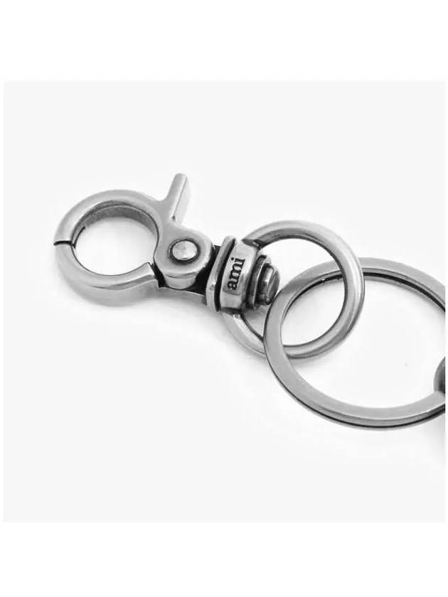 Heart Logo Keyholder Silver - AMI - BALAAN 6