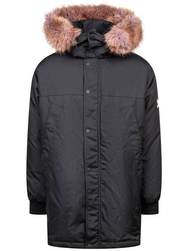 Fur trimmed nylon parka - BURBERRY - BALAAN 1