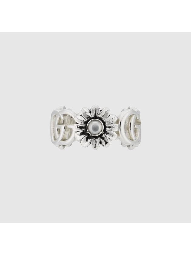 Double G Flower Ring Silver - GUCCI - BALAAN 2