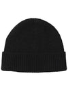 Heart Logo Wool Beanie Black - AMI - BALAAN 4