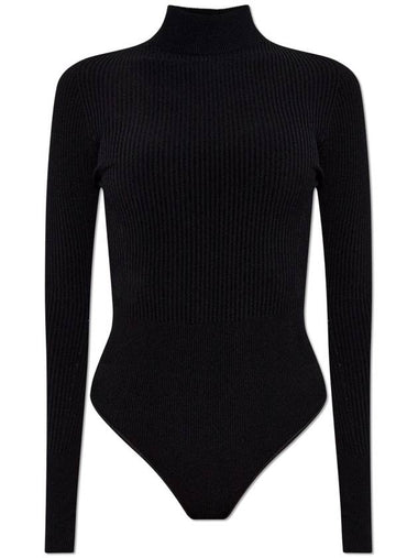 Alaïa Ribbed Bodysuit, Women's, Black - ALAIA - BALAAN 1