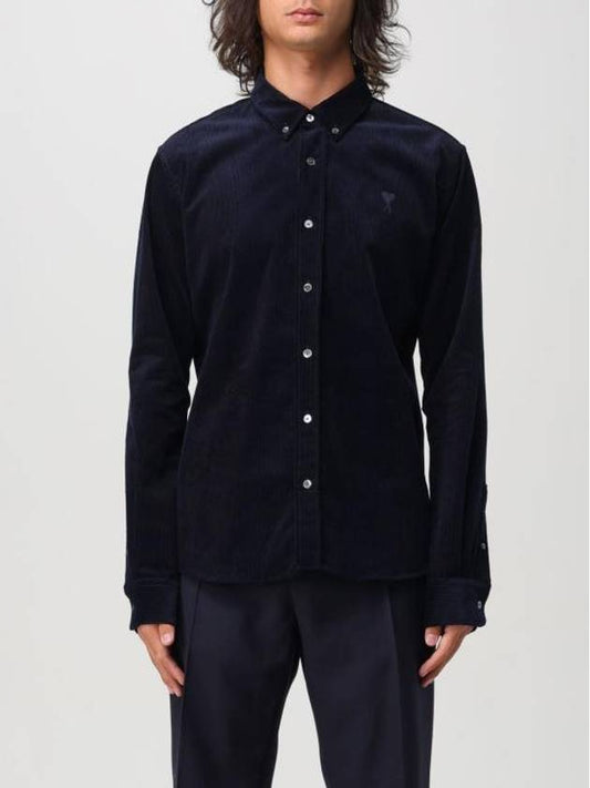 Shirt USH060CO0089 4011 Blue - AMI - BALAAN 1