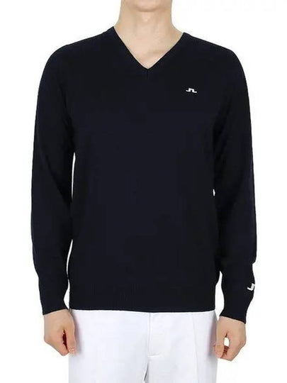 Lymann V Neck Knit Top Navy - J.LINDEBERG - BALAAN 2