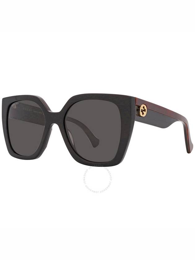 Eyewear Interlocking G Square Frame Sunglasses Black - GUCCI - BALAAN 3