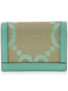 GUCCI Women's Ophidia Jumbo GG Card Wallet Green 523155 UKMBG 9549 - GUCCI - BALAAN