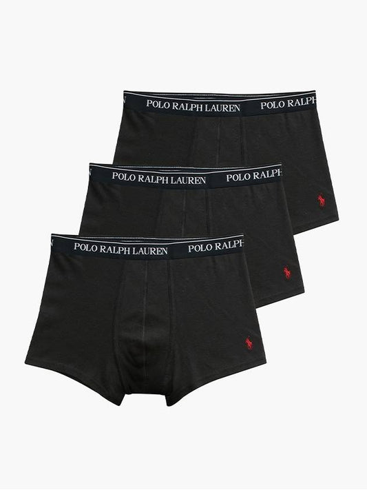 Cotton Drawn Classic Fit Briefs 3 Pack Set Black - POLO RALPH LAUREN - BALAAN 2