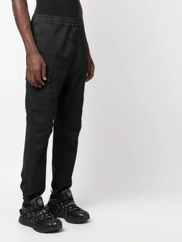 Wappen Patch Cargo Track Pants Black - STONE ISLAND - BALAAN 2