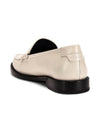 Le Loafer Penny Slippers In Smooth Leather Pearl - SAINT LAURENT - BALAAN 3