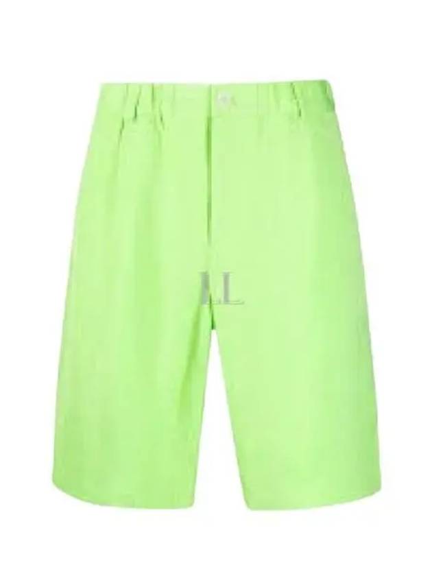 Men's Bermuda Viscose Shorts Lime Green - JACQUEMUS - BALAAN 2