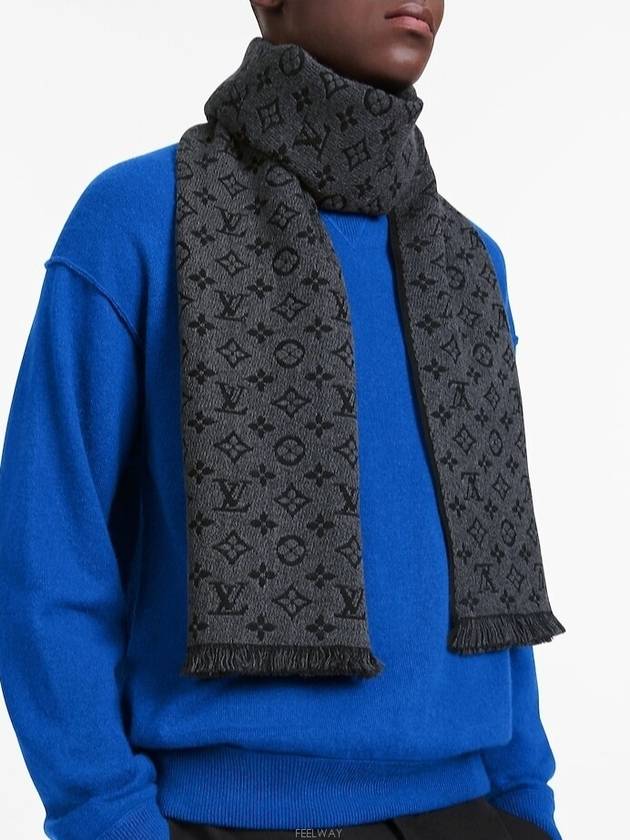 Monogram Classic Scarf Charcoal Grey - LOUIS VUITTON - BALAAN 2