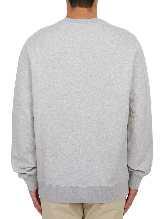 Campus Fox Regular Sweatshirt Light Grey Melange - MAISON KITSUNE - BALAAN 4