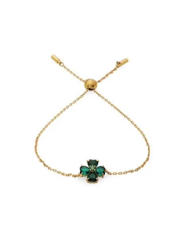 Idyllia Clover Charm Bracelet Gold Green - SWAROVSKI - BALAAN 3