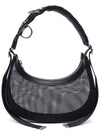 Mesh Tracking Shoulder Bag Black - CELINE - BALAAN 3