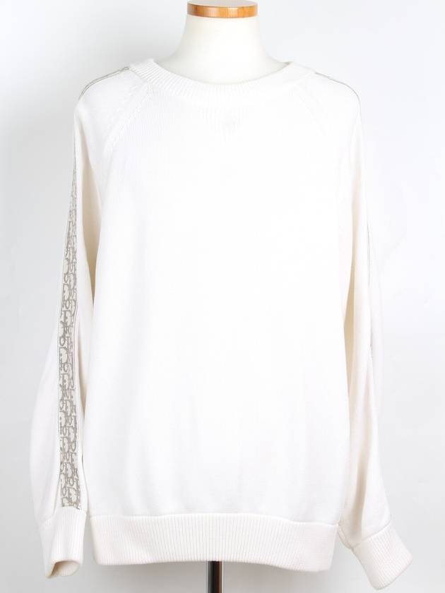 Oblique insert knit white XL - DIOR - BALAAN 1