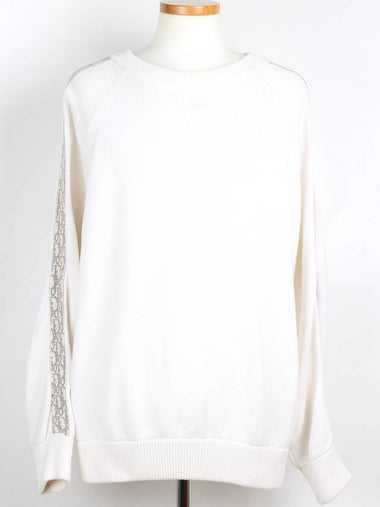 Oblique insert knit white XL - DIOR - BALAAN 1