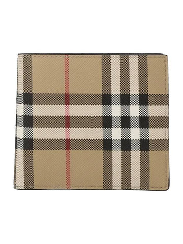 Vintage Check Logo Bifold Wallet Archive Beige - BURBERRY - BALAAN 1