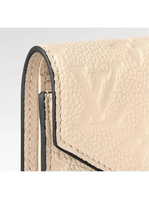 Victorine Leather Half Wallet Beige - LOUIS VUITTON - BALAAN 3