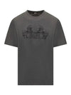 Cartouche Short Sleeve T-Shirt Grey - VERSACE - BALAAN 2