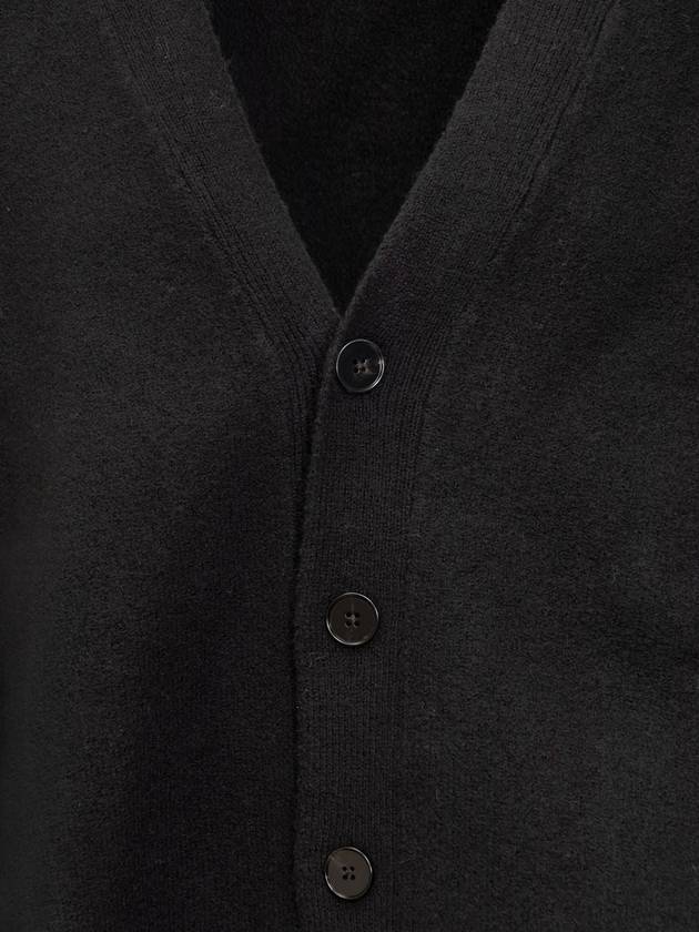 Voile Wool Cardigan Black - JIL SANDER - BALAAN 5