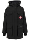 Expedition Logo Hooded Down Parka Black - CANADA GOOSE - BALAAN 1