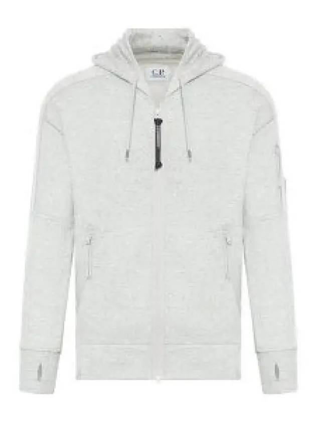 Diagonal Raised Fleece Hooded Jacket Grey - CP COMPANY - BALAAN 2