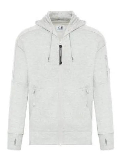 Diagonal Raised Fleece Hooded Jacket Grey - CP COMPANY - BALAAN 2