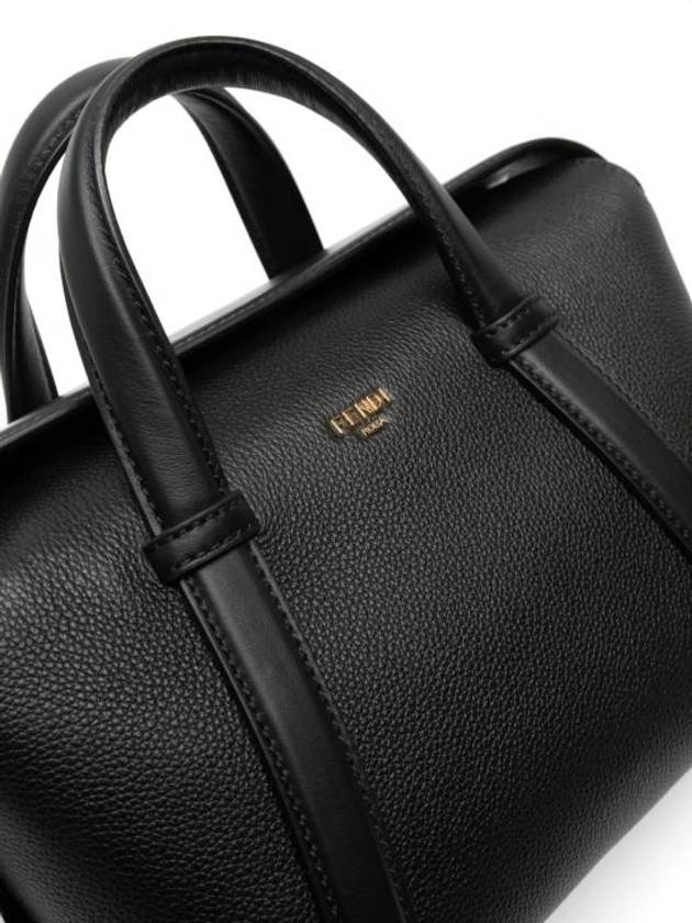 By The Way Boston Medium Leather Tote Bag Black - FENDI - BALAAN 5