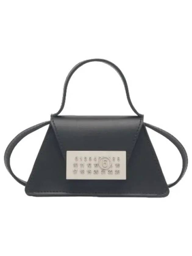 MM6 Number Logo Crossbody Shoulder Bag Black - MAISON MARGIELA - BALAAN 1