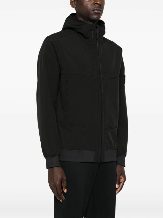 Technology Recycled Polyester Hooded Jacket Black - STONE ISLAND - BALAAN 5