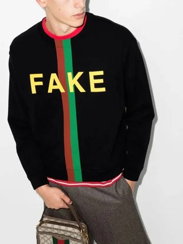 Fake Print Sweatshirt - GUCCI - BALAAN 3