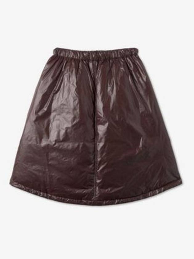 Down Midi Padding A-Line Skirt Brown - JIL SANDER - BALAAN 3