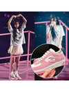 women sneakers jenny wear suede tennis peach pink - CHANEL - BALAAN 8