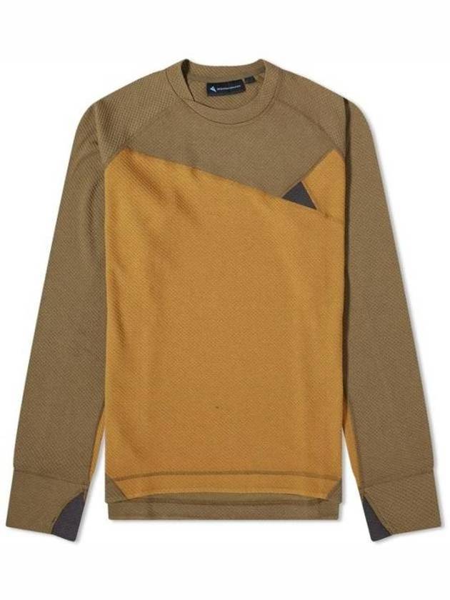 Men's Huge Crew Neck Long Sleeve T-Shirt Mustard - KLATTERMUSEN - BALAAN 2