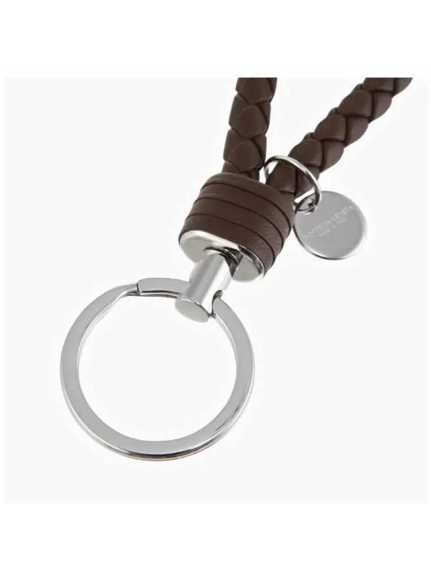 Intrecciato Leather Key Holder Brown - BOTTEGA VENETA - BALAAN 6